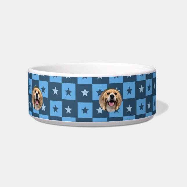 Comedero Cute Personalizado Monogramado Perro Mamá Cachorro (Derecha)