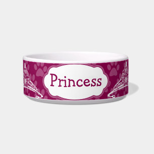 Comedero Cute Princes Kitty Personalized Kitty Cat Bowl