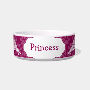 Comedero Cute Princes Kitty Personalized Kitty Cat Bowl