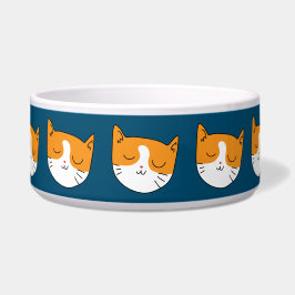 Comedero Cute Sleepy Cat Pet Bowl Grande