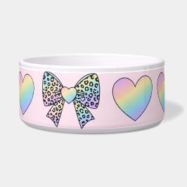 Comedero  cute sweet rainbow hearts pastel gradient pattern