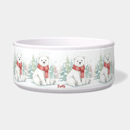 Comedero Cute watercolor Polar Bear Pet