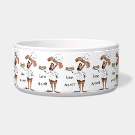 Comedero Cute Whimsical Dog Chef