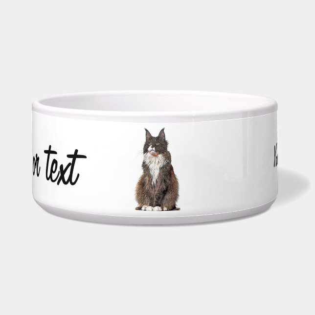 Comedero Cute y Guay, gato de Maine Coon (Frente)