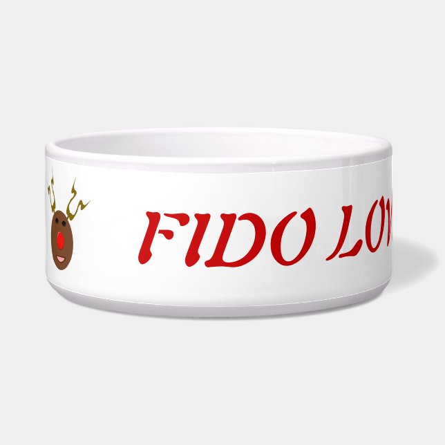 Comedero Cyber Navidades Personalizable de renos (Izquierda)