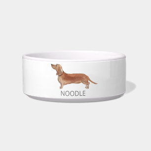 Comedero Dachshund Ceramic Pet Bowl