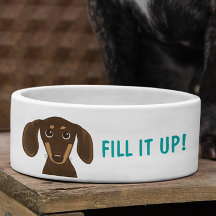 Dachshund de chocolate lindo con texto Personaliza