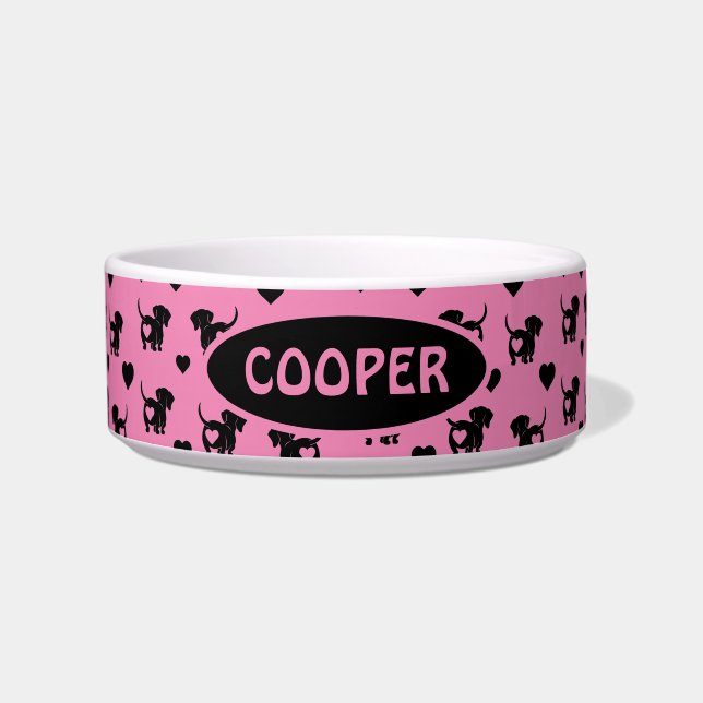 Comedero Dachshund Love food Water Bowl (Frente)