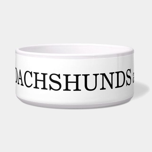 Comedero Dachshunds son los mejores amigos... (Izquierda)