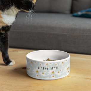 Comedero Daisy Wildflower Floral   Monograma Bowl