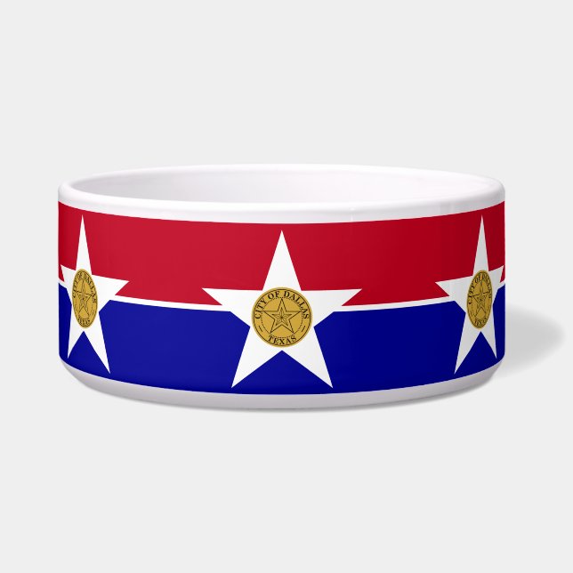 Comedero Dallas Flag Pet Bowl (Frente)