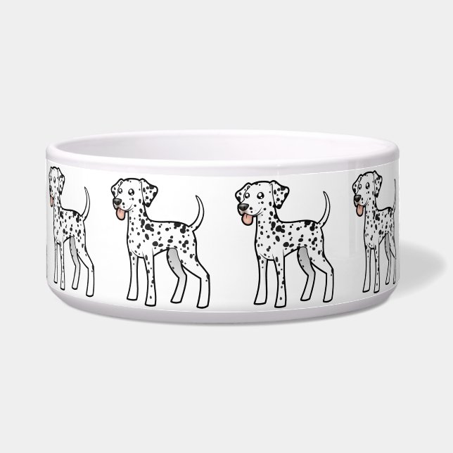 Comedero Dalmatian del dibujo animado (Frente)