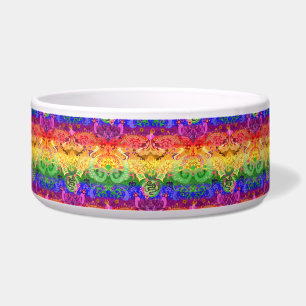 Comedero Damasco de dragón arco iris - Colores de bandera d
