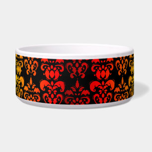 Comedero Damasco rojo, amarillo y negro