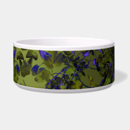 Comedero Dark Hops Leaves Abstract Art Food Pet