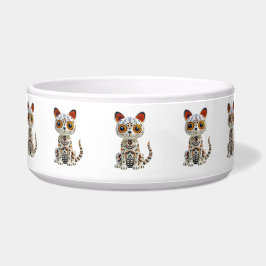 Comedero Day of The Dead Kitty Cat Halloween Dia Muertos 