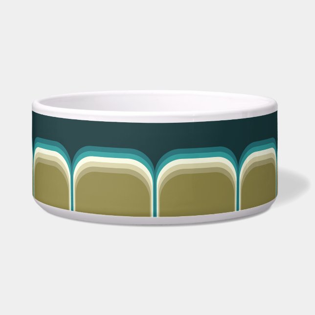 Comedero Decoración de doble arco estilo retro (Frente)