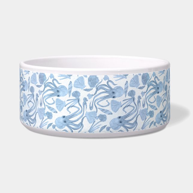 Comedero Deep Blue Octo Pet Bowl (Frente)