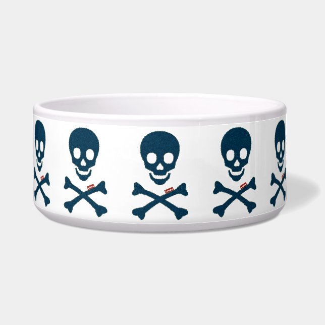 Comedero Denim Skull (Frente)