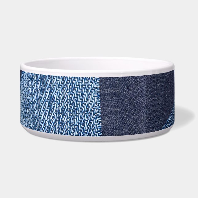 Comedero Denim Urban: Doloridos Parchwork a rayas. (Frente)