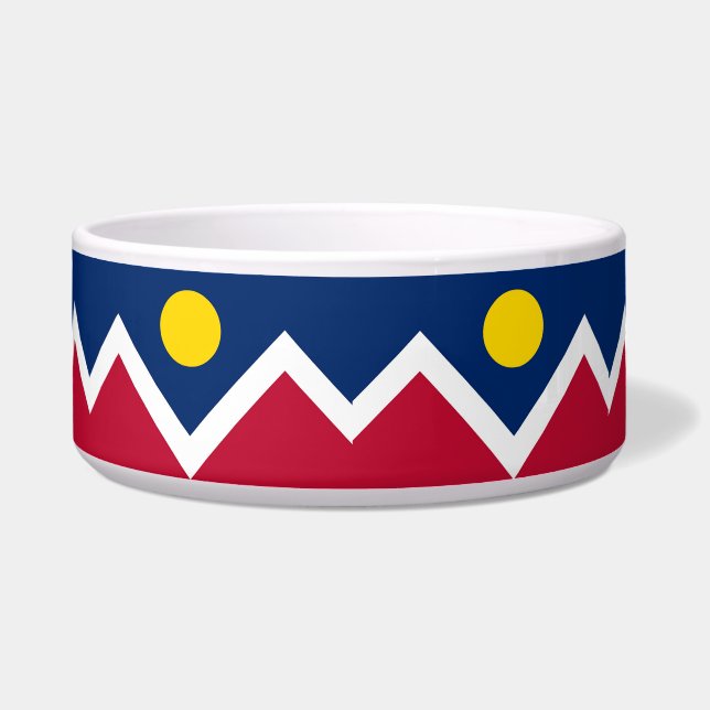 Comedero Denver City Flag Pet Bowl (Frente)