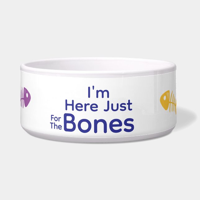 Comedero Design Your Own Cat Food Bowl - Fish Bone (Frente)