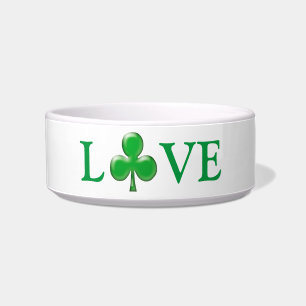 Comedero Día de San Patricio Amor Verde Trébol Shamrock