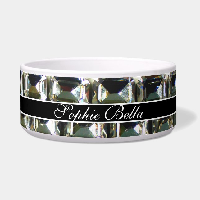 Comedero Diamantes, patrón de joyas de piedra gemela (Frente)