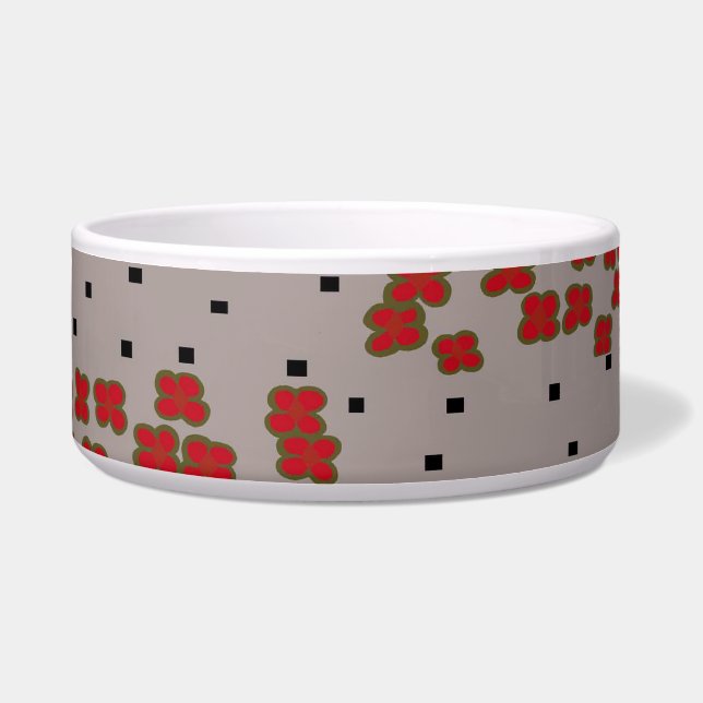 Comedero DiamondFlowersSquaresRectangles (Frente)