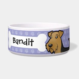 Comedero Dibujo animado Airedale Terrier/Terrier galés