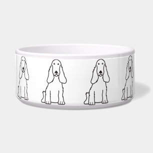 Comedero Dibujo animado del perro de cocker spaniel del