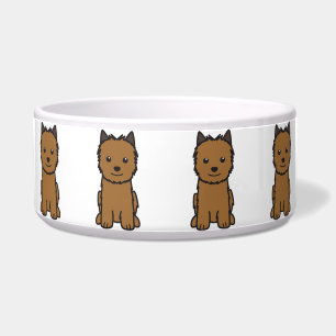 Comedero Dibujo animado del perro de Norwich Terrier