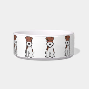 Comedero Dibujo animado del perro del fox terrier del