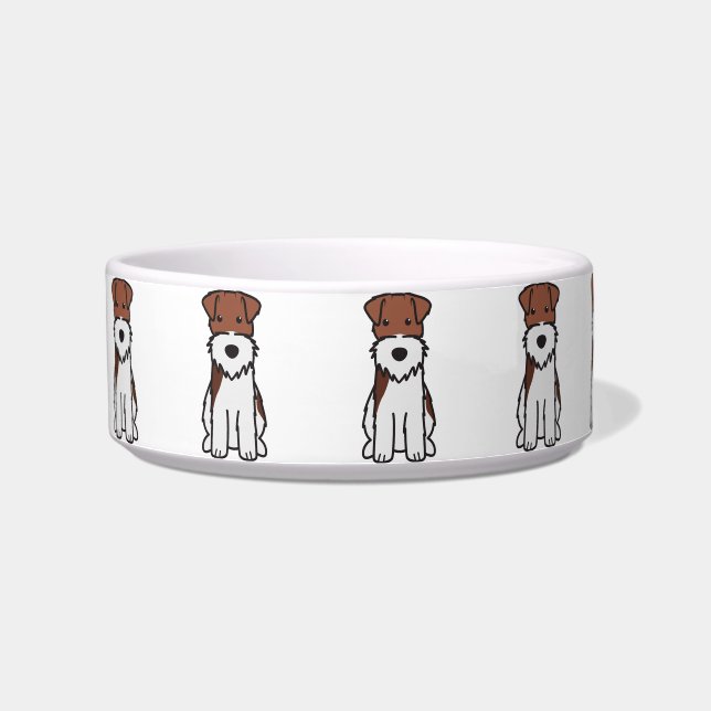 Comedero Dibujo animado del perro del fox terrier del (Izquierda)
