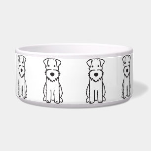 Comedero Dibujo animado del perro del fox terrier del