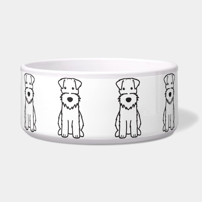 Comedero Dibujo animado del perro del fox terrier del (Frente)