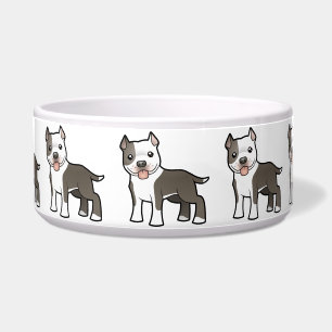Comedero Dibujo animado Pitbull/Staffordshire Terrier