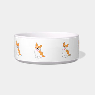 Comedero Dibujo animado sonriente del Corgi Galés del