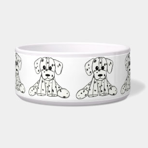 Comedero Dibujo de perro de peluche dálmata contorno simple