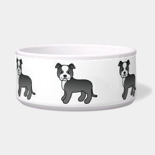 Comedero Dibujo en negro y blanco de Staffordshire Bull Ter