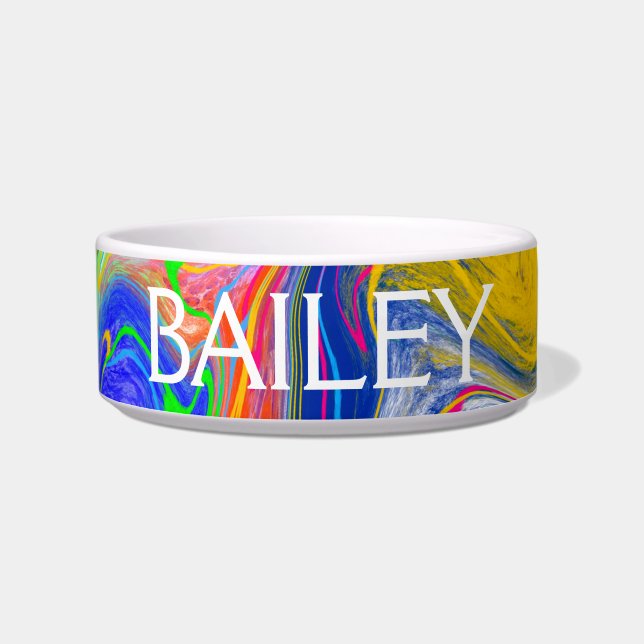 Comedero Discoteca personalizada Balls Marble Fluid Art (Frente)