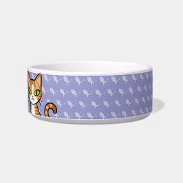Comedero Diseñar su propio gato Personalizado (nombre de pe