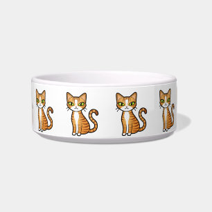 Comedero Diseñe su propio modelo del gato del dibujo