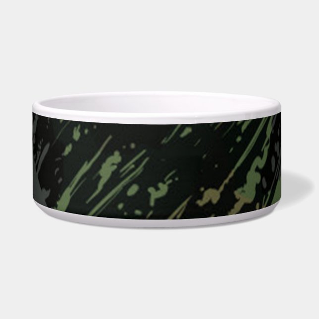 Comedero diseño de camuflaje militar (Frente)