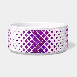 Comedero Diseño de Diamantes Magenta Púrpura