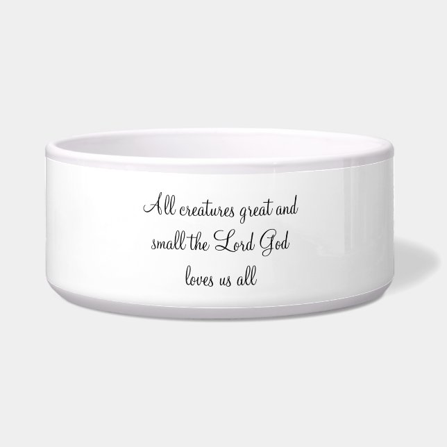 Comedero Diseño de estilo artístico de la mascota Bowl (Frente)