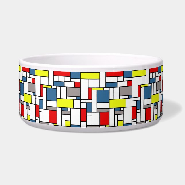 Comedero Diseño de estilo mondriano (Frente)