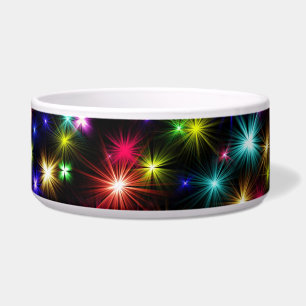 Comedero Diseño de Fuegos Artificiales de Estrellas Colorid
