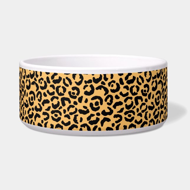 Comedero Diseño de la Serie Clásica Leopardo 14  (Frente)