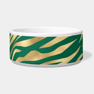 Comedero Diseño de la serie Safari de Esmeralda y Oro 2